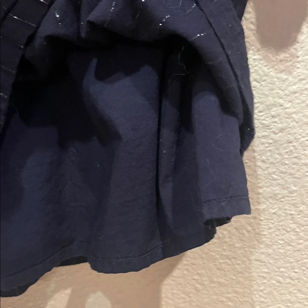 Baby GAP Girl’s Blue Silver Dress Smocked Front Detail Size 3T